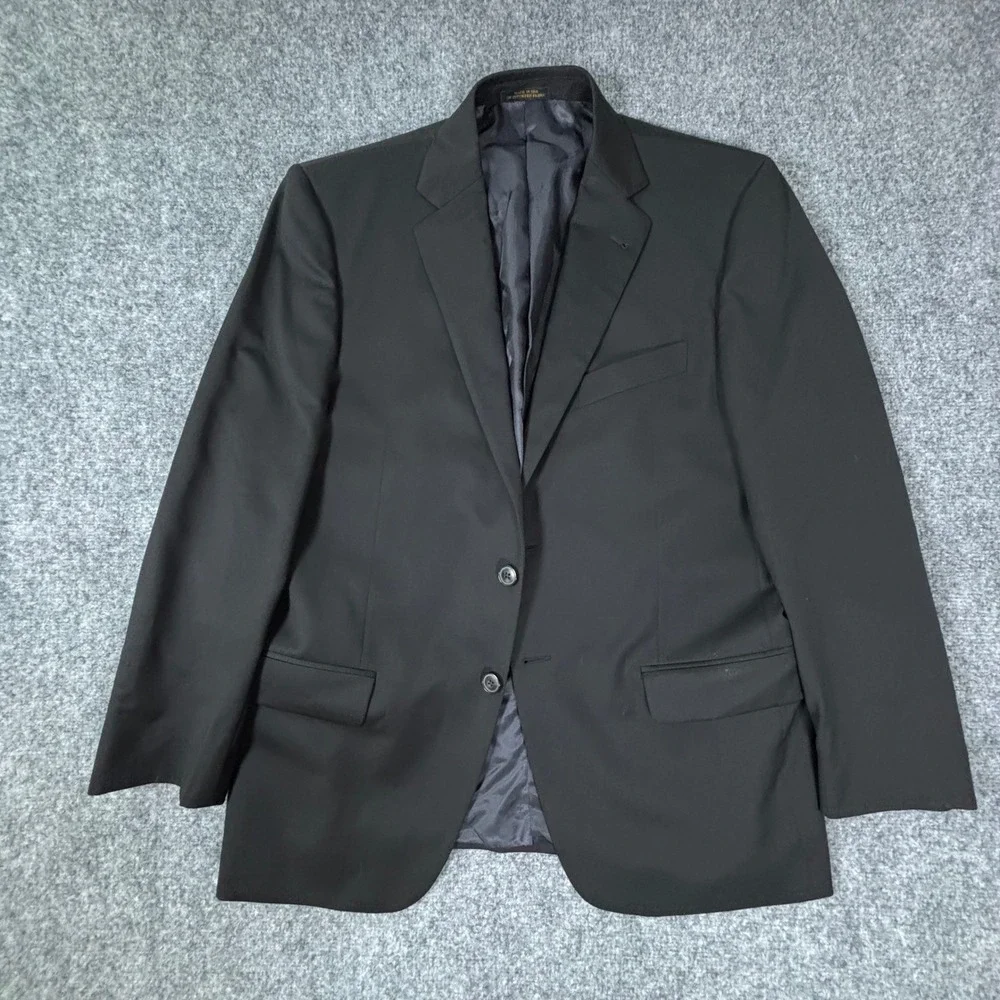 Jos A Bank Reserve by Joseph Abboud Mens 40S‎ Black Wool 2-Button Suit Jacket